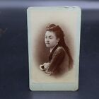 Antique Cdv Photograph Very Beautiful Young Woman With Big Hair