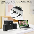 Usb-powered 2 1 Multimedia Speakers With Subwoofer  16w  3 5mm Input  Pc tv