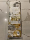 Williams Sonoma Gold Ornaments Elegant Christmas Table Runner 16   x 108     Nwt