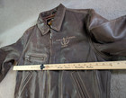 Harley Davidson Mens L Twin V Power Billings Brown Leather Jacket Distressed