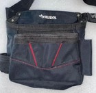 Husky 6-pocket Black Tool Adjustable Belt Pouch New Wo Tags Hammer Slot