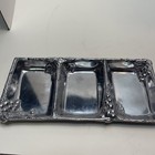 Arthur Court 3 Section Divided Condiment Trinket Tray Grapes   Vines 9 5  X4 5 