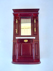 Vintage  Concord Miniatures Hall Tree Dollhouse Wooden Furniture Dark Wood