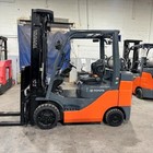 2020 Toyota 8fgcu30 6000lb Used Forklift Triple Mast Sideshift 2341 Hours