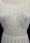 Vintage 50s Vanity Fair Nightgown Size 38 White  Nos W Original Tag Style 2-9-19