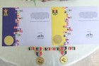 Iraq Commitment Medals  military   Civilian Version  Set W award Certificates