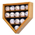 14 Baseball Ball Display Case Cabinet Holder Home Plate Shaped W 98  Uv Protect