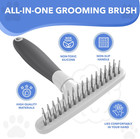 Dog Rake Deshedding Dematting Brush Comb - Undercoat Rake For Dogs  Cats  Matted