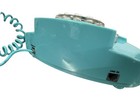Retro Aqua Colored Princess Telephone Replica Push Button Cr-59 Phone Read