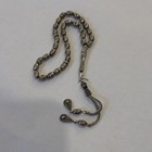 Islamic Prayer Beads Misbaha tasbih Strand W  Tassel  Silver Tone