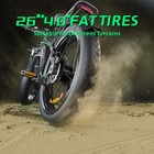 35 Mph 7 Speed Bluvall 3000w Electric Dirt Bike For Adult 48v 23ah 26  Fat Tires