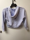 Yogalicious Softlite New Girls L Purple Solid Half Zip Hooded Hoodie