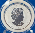 2017 Canada  5 Silver Maple Leaf 1 Oz  Reverse Proof Rooster Privy
