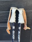 Vintage Allsop Shock Absorber 46    Blue Gray Ski Poles Black Pistol Grips 117cm