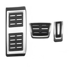 No Drill Stainless Steel Pedals Footrest Cover Accelerator Brake Compatible