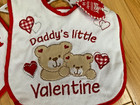Nwt Baby Valentine Bibs Infant Size Two Bibs By Baby Essentials