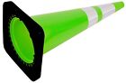 Orangegear   36  10 Lb  Black Base Lime Reflective Pvc Traffic Cone
