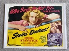 Vintage Original Classic Poster   22   x28        stella Dallas    Barbara Stanwyck R-44