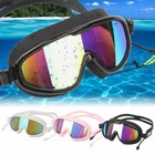 Adults Men Women Clear Mirror Swimming Goggles Glasses Uv Protection Anti-fog