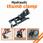 Hydraulic Thumb Attachment For 0 8   2 Ton Mini Digger  Excavator Bucket Grab Claw