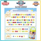 104 Pcs Magnetic Letters And Numbers Educational Alphabet Fridge Set For Kids