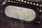Antique Victorian Personalized Funeral Casket Coffin Plate Henry Smith 1890