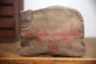 Vintage Canvas Bank Money Bag Pouch Peoples Savings Bank Van Wert Ohio Lock