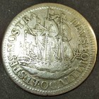 Certificate Of Authenticity Silver 1678 Colonial New York Ship Shilling 3 Masted