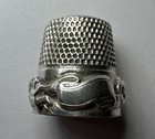 Sterling Silver Thimble Art Nouveau Cupid Design Marked 11 Goldsmith Stern   Co 