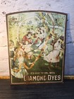 Antique Diamond Dye Sign The Meek Co Country Store Advertising From Cabinet Face