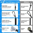 24 Inch Adjustable Bungee Cords With Carabiner Hooks  4 Pack 24inch-4pack