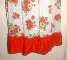 Prints Charming Full Length Christmas Poinsettia  Apron - Vintage - One Size 