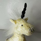 Mystic Zonies Ariel 9  Plush Unicorn Yellow Horse Stuffed Animal Russ New W  Tag