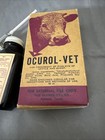 Vintage Livestock Medicine Bottle Ocurol Vet Cattle Pink Eye Treatment Texas 
