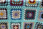 Granny Square Afghan  Crocheted Afghan  Throw  Couch Throw  Crochet Blanket