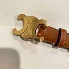 Authentic Celine Medium Triomphe Brown Belt 90cm
