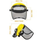 Gardening Face Shield Lawn Moweing Protection Safety Mask With Mesh Visor