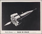 Man In Space 8x Original Uk Foh Lobby Cards Walt Disney Wernher Von Braun 1955
