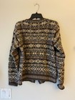 Vtg Shetland Island Wool Cardigan Sweater Sz M