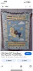 New Tapestry Afghan Baby Bear Throw Blanket Twinkle Moon  36  X 46  Red Calliope