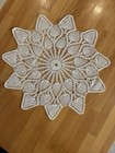 Royal Pineapple Hand Crochet Doily Table Topper Cottagecore 18    Round