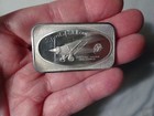 Rare Antique 1972 Lindbergh Spirit Of St  Louis  999 1oz  Fine Silver Art Bar