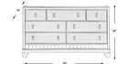 New Silver Led Queen Or King 5pc Bedroom Set Modern Furniture - Bed d m n c