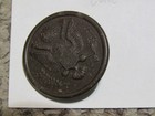 Antique Pre Wwi Us Army Great Seal Button Henry V Allien   Co Ny Brass Military