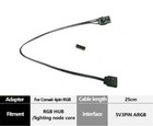 A-rgb Adapter Cable For Corsair Rgb Fan To Aura mystic Light  motherboard 