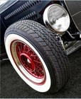 For 14 Inch Rims 3   Wide Whitewall Topper Tire Trim Insert Firestone Style 4pcs