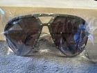 1980 s Vintage Aviator Sunglasses-screw Frames    Black  Tinted  Lenses-nos    