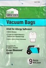 Clean Obsessed Commercial  Canister Vacuum Co711  Plus 9 Hepa Bags  