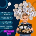 Break Your Own Geodes Kit  25 Moroccan Geodes 1-1 5   90  Hollow  Crack Open    