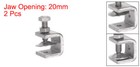 2pack Stainless Steel C-clamp With 20mm Wide Jaw Opening For Woodworking